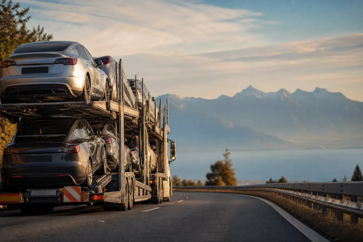 Transport de véhicule France Suisse près de Genève — convoyage et remorquage transfrontalier SkyRoute Auto